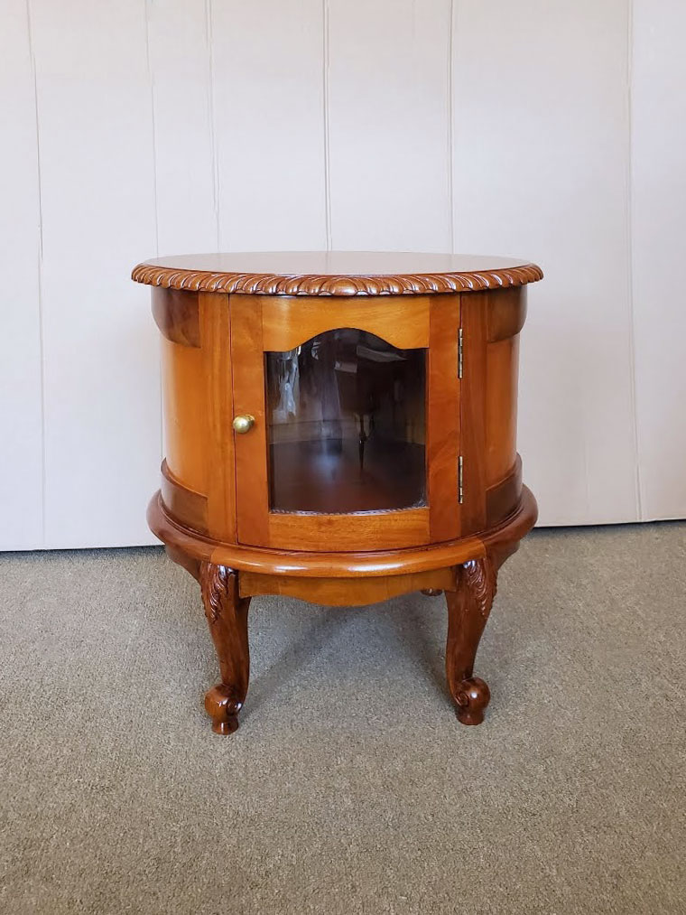 YmkYcun Victorian Style Table Lamp Blue Fabric Lampshade Hand Ma 並行輸入品 YmkYcun Victorian Style Table Lamp Blue Fabric Lampshade Hand-Made